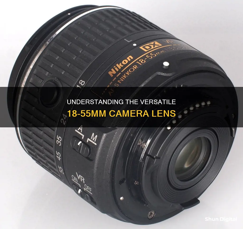 what does a camera lense 18-55 do