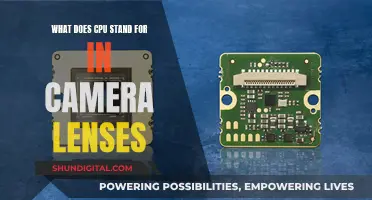 CPU in Camera Lenses: What Does It Mean?