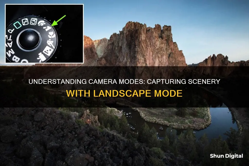 what does landscape mode do on a camera