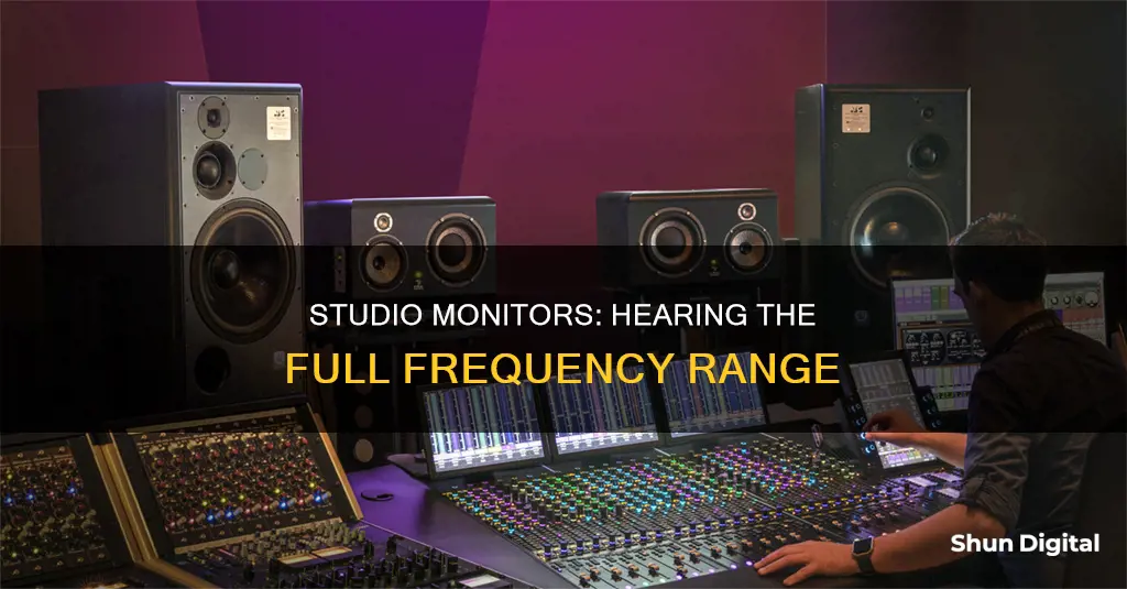 what frequency response range do you want for studio monitors