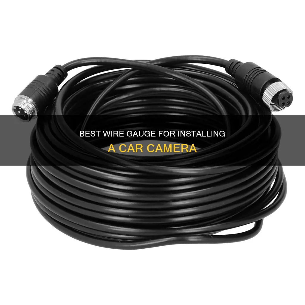 what gauge wire for car camera