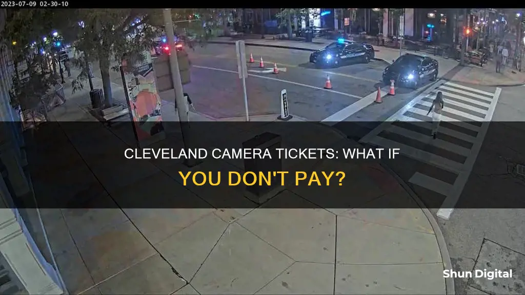 what happens if I dont pay a cleveland camera ticket