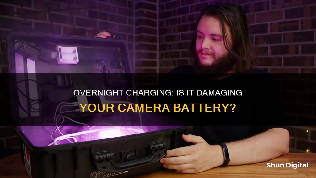 what happens if we charge a camera battery overnight