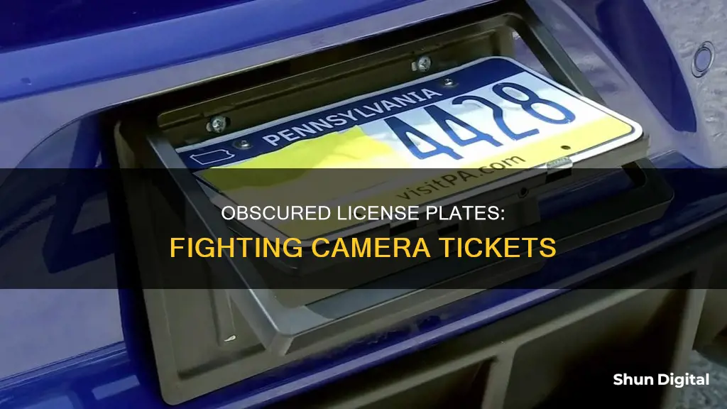 what if license number is not visible in camera ticket