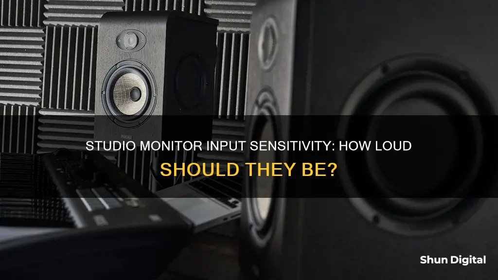 what input sensitivity should studio monitors be