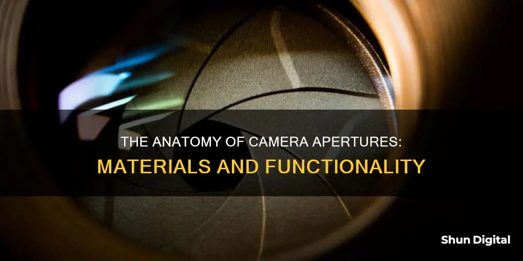 what is a camera aperture made of