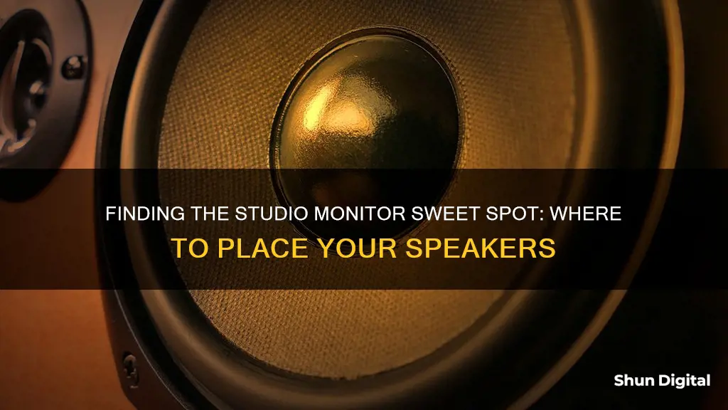 what is a studio monitor sweet spot