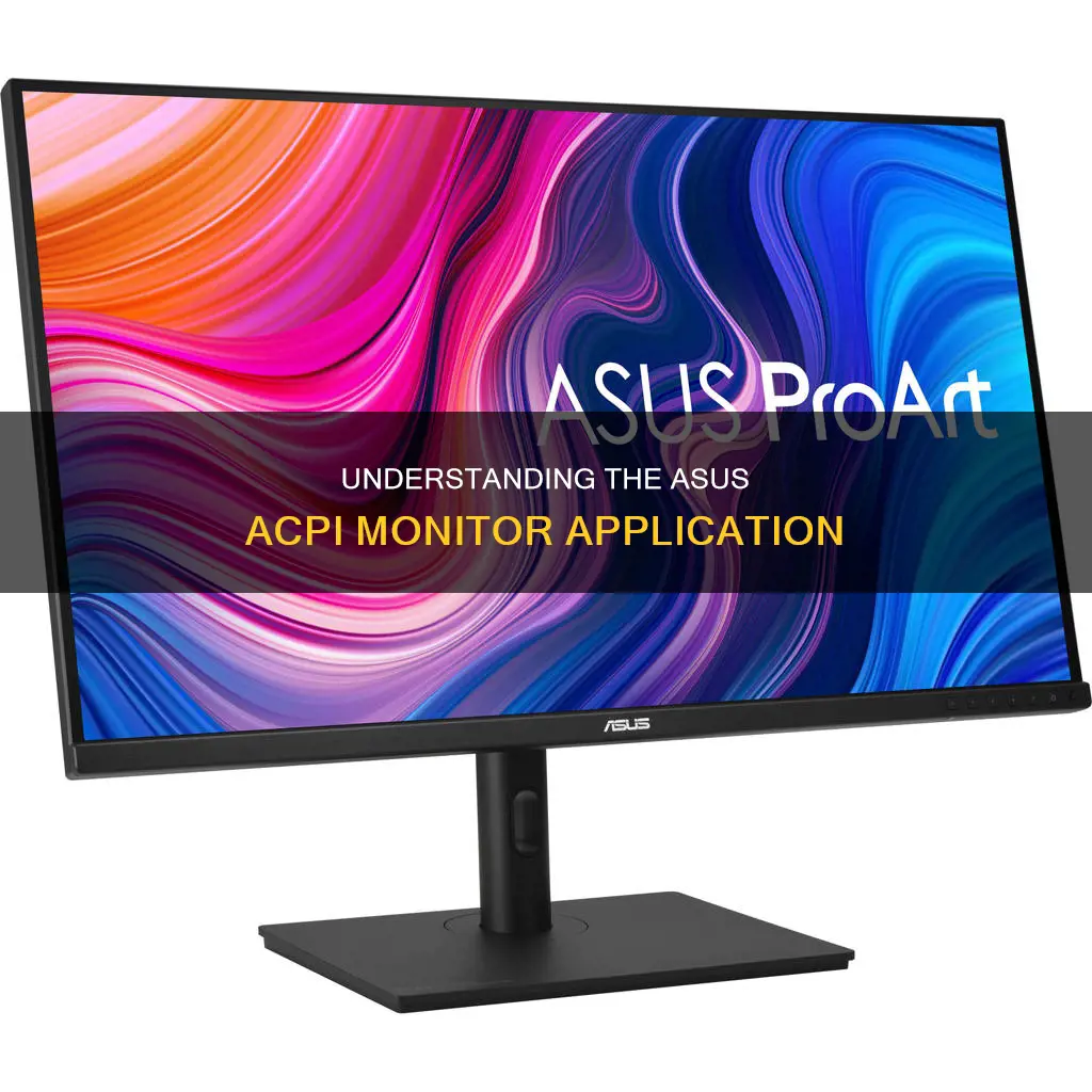 what is asus custom acpi monitor application