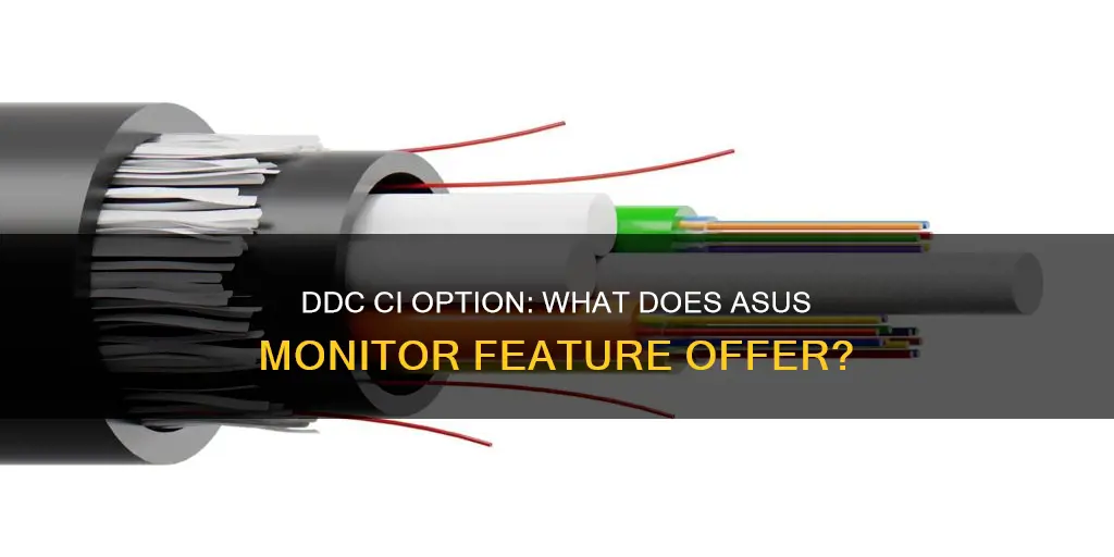 what is asus monitor ddc ci option do