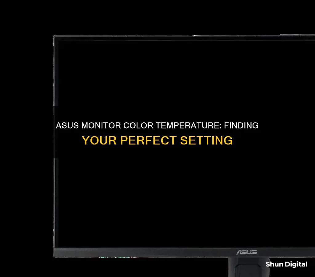 what is asus monitor normal color temperature