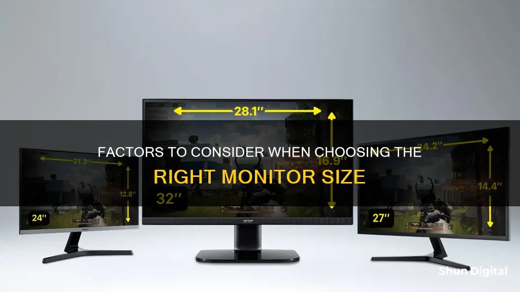 what is ideal monitor size