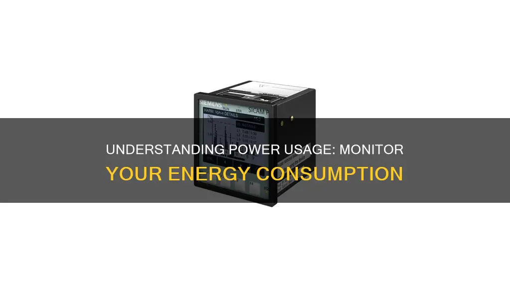 what is power usage monitor