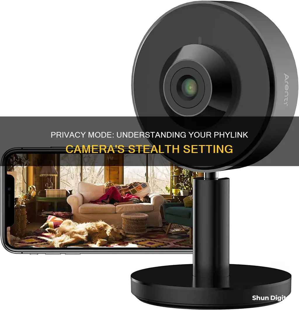 what is privacy mode on phylink camera