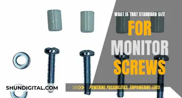 Standard Monitor Screw Sizes: Know the Right Fit