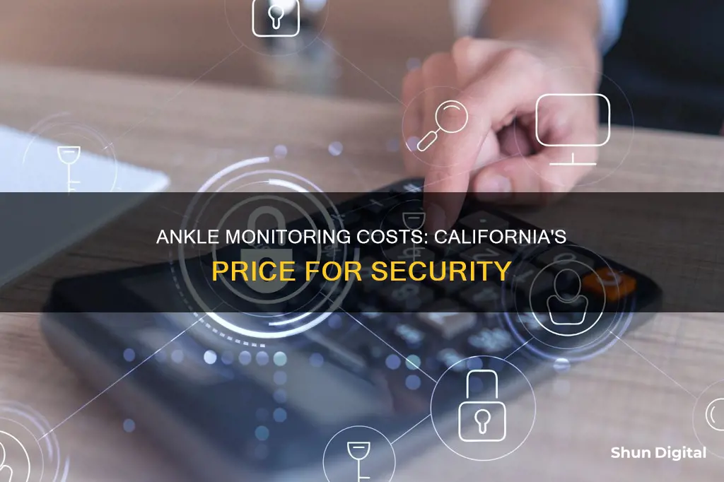 what is the cost for ankle bracelet monitoring in ca