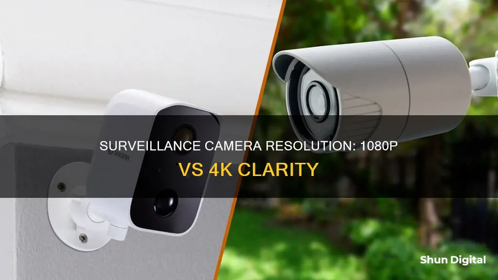 what is the difference between 1080p and 4k surveillance cameras