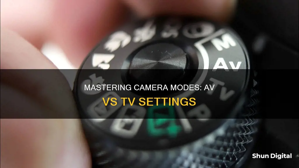 what is the difference between av and tv camera modes