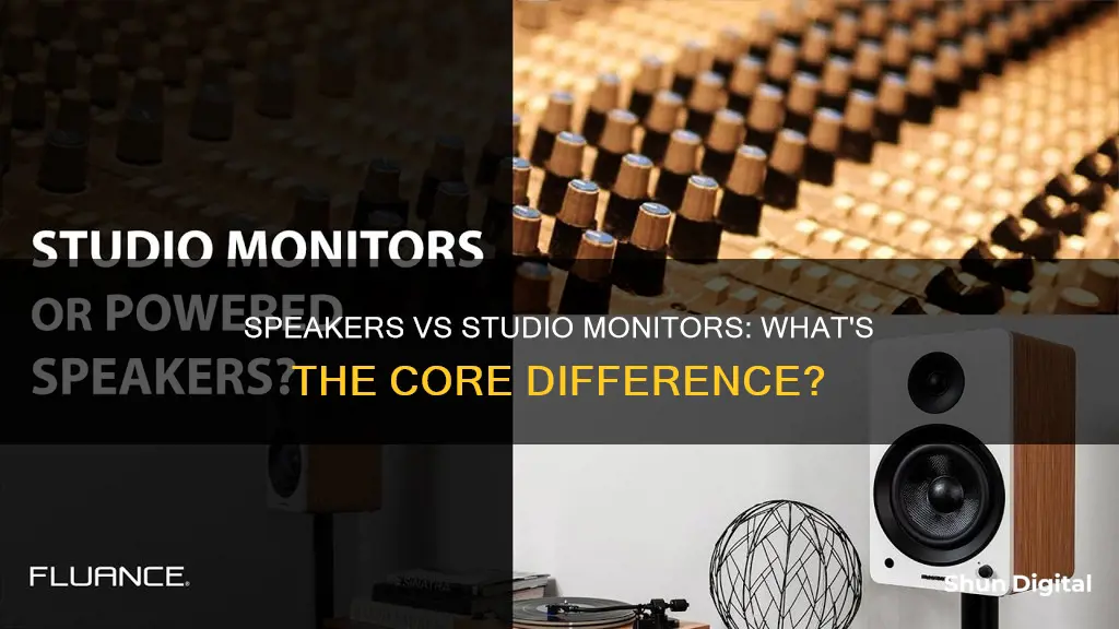 what is the difference in speakers ad studio monitors