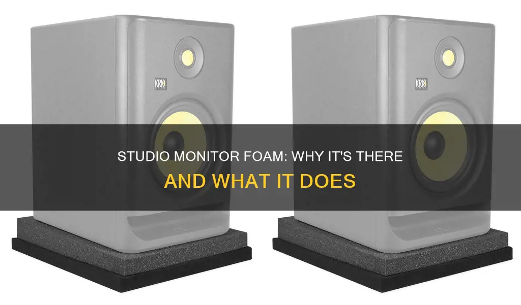 what is the foam for with my studio monitors