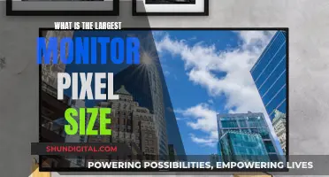 The Largest Monitor Pixel Size: How Big Can They Get?