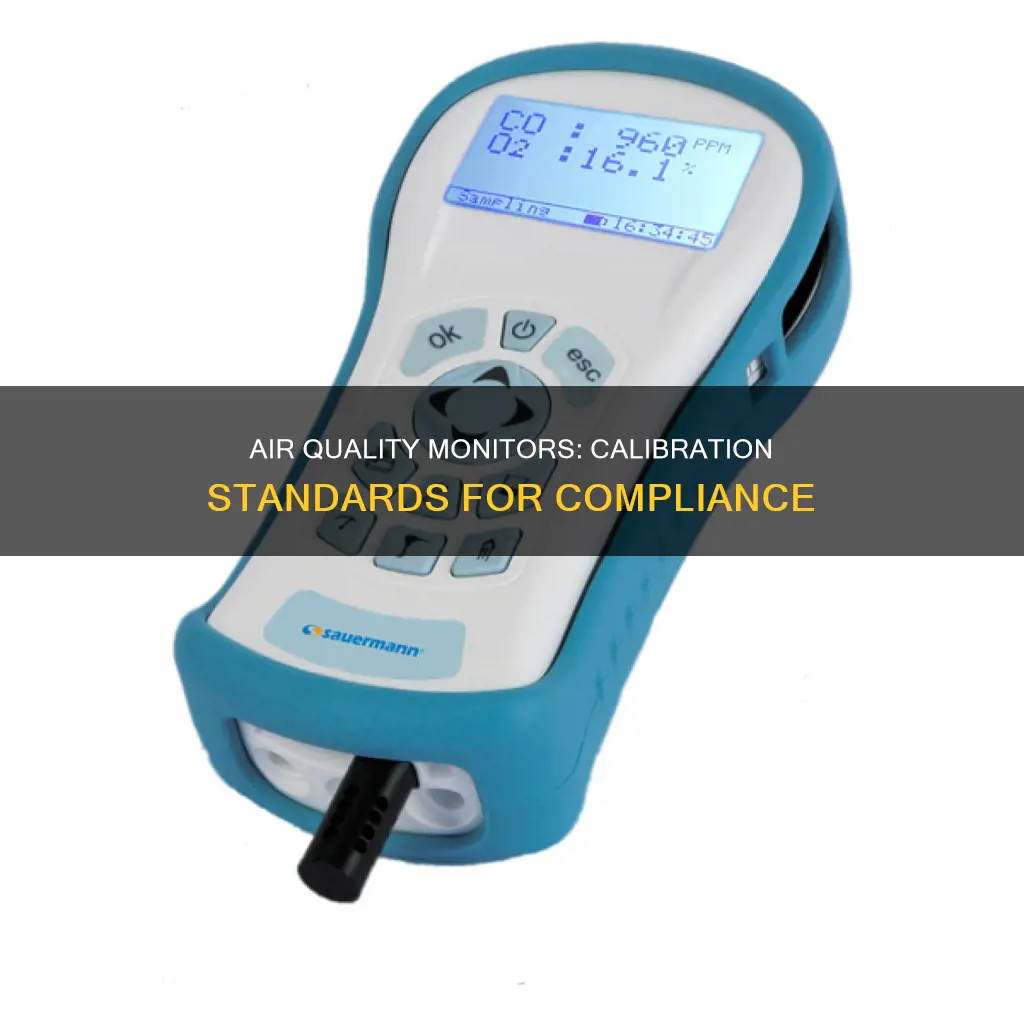 what is the osha standard for calibrating air quality monitors