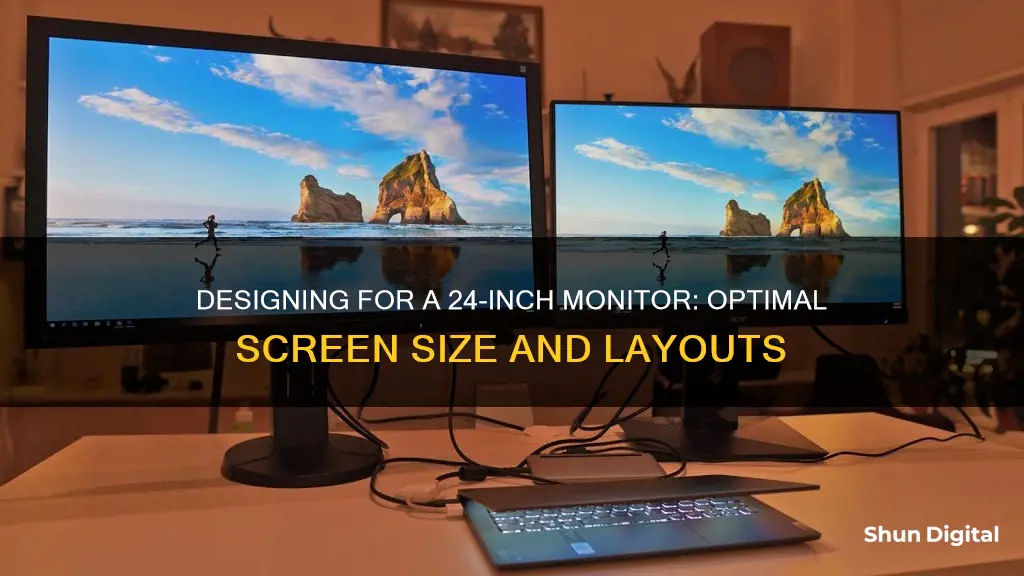 what is the size for design descktop 24inch monitor