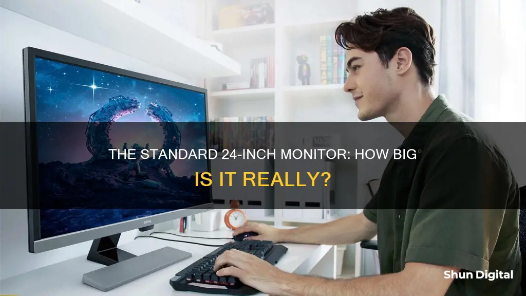 what is the size of a 24 monitor