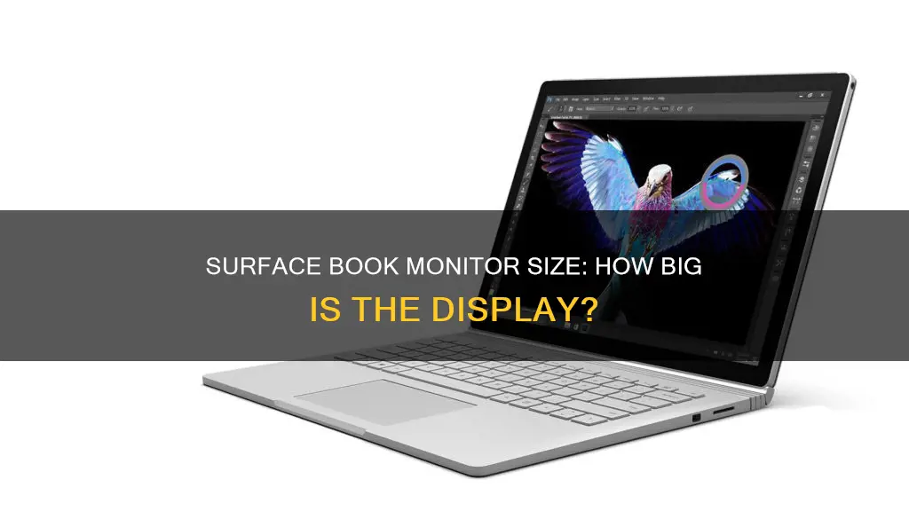 what is the surface book monitor size