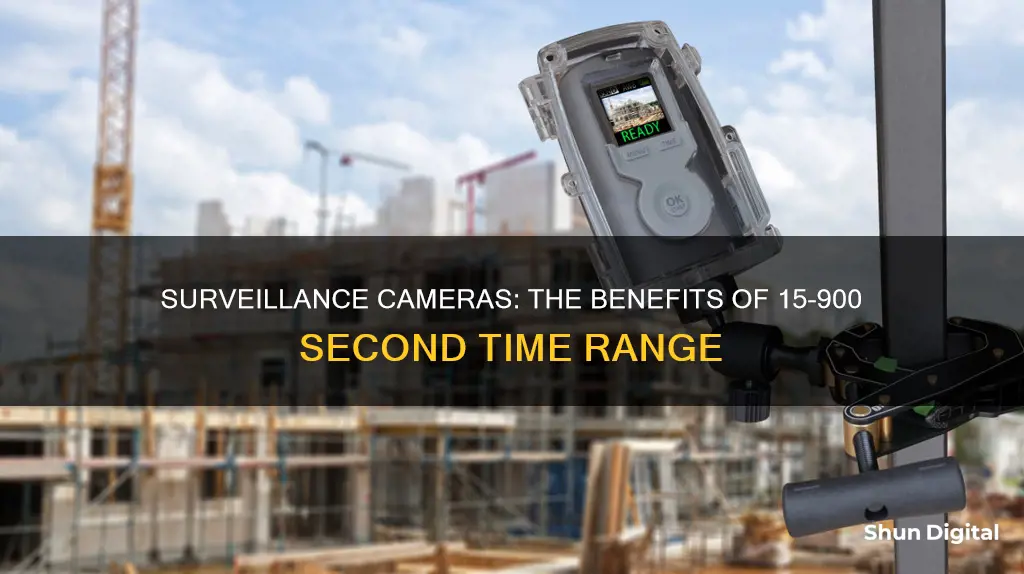 what is time range of 15-900 seconds on surveillance cameras