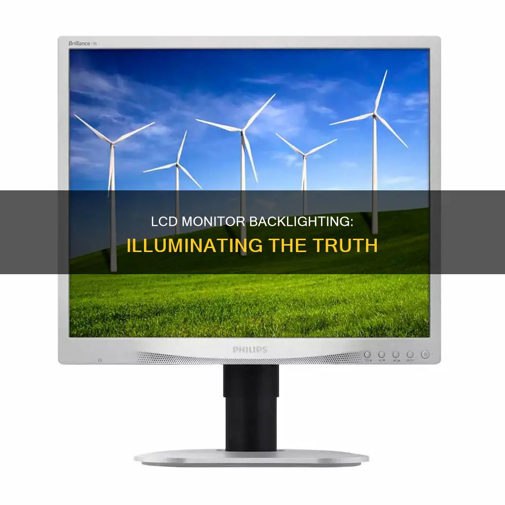 what is true about modern lcd monitors regarding backlighting