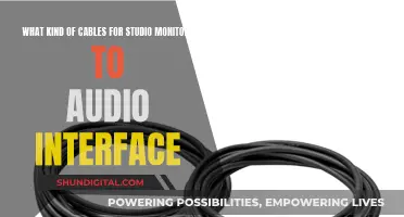 Choosing Cables for Studio Monitors and Audio Interface