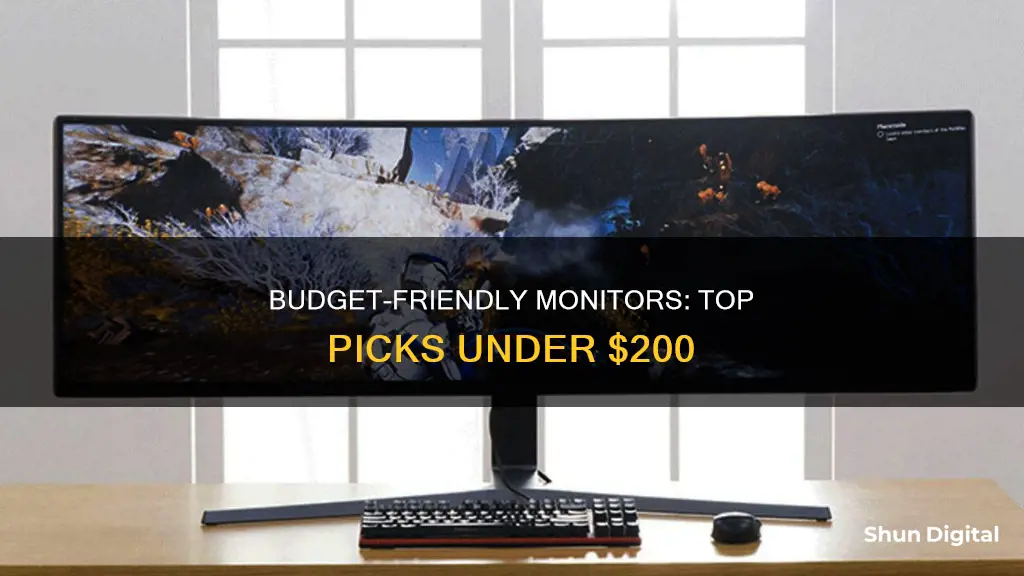 what monitor to buy under 200