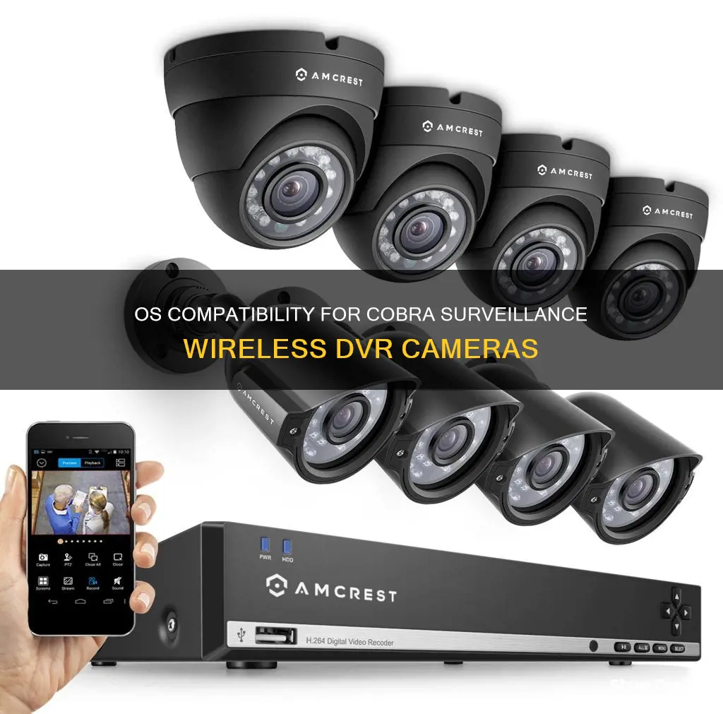 what os does cobra surveillance wireless dvr cameras come with