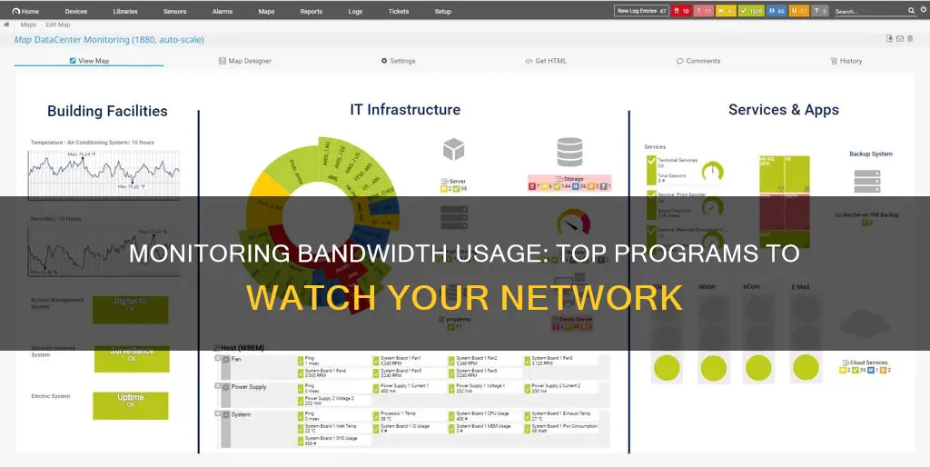 what programs monitor service bandwidth usage