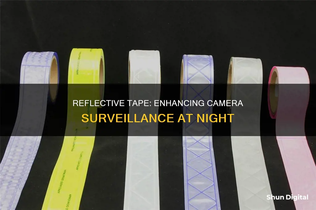 what purpose for reflective tape in a surveillance camera