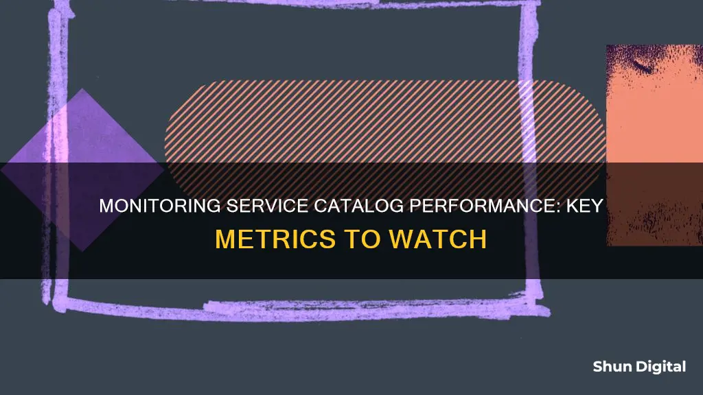 what should i monitor in service catalog performance