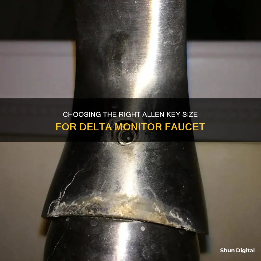 what size alken key for delta monitor faucet