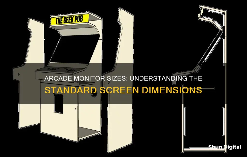 what size are arcade monitors