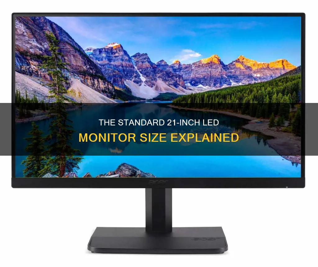 what size is a 21 led monitor