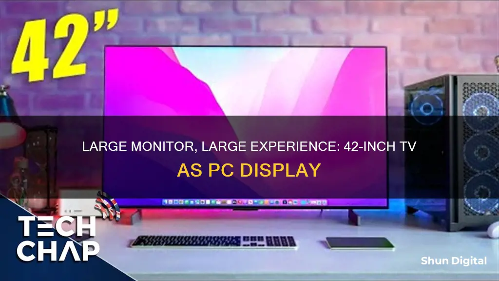 what size is a 42inch tv for monitor