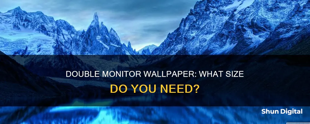 what size is a double monitor wallpaper