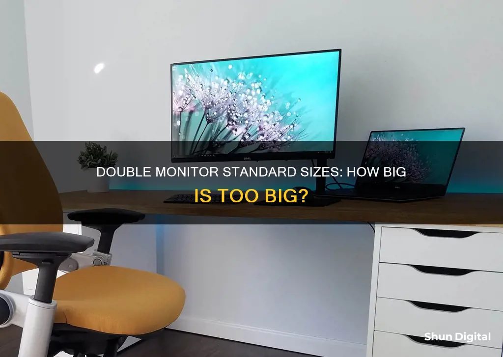 what size is a double monitor