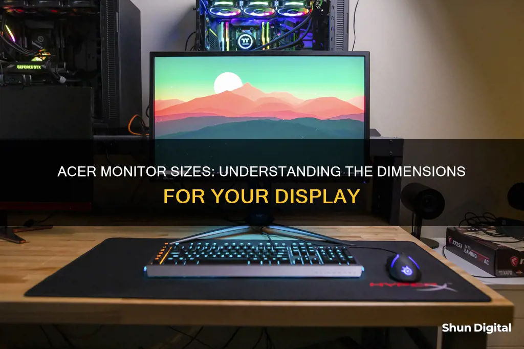 what size is my acer monitor