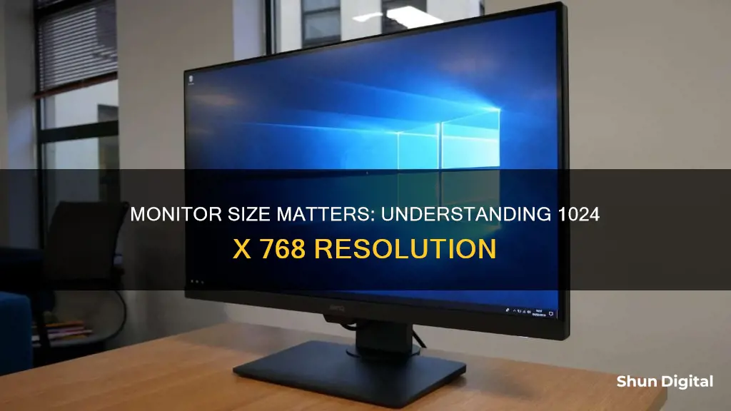 what size is my monitor 1024 x 768