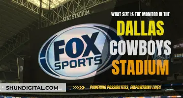 Massive Display: Cowboys Stadium Monitor Size Revealed