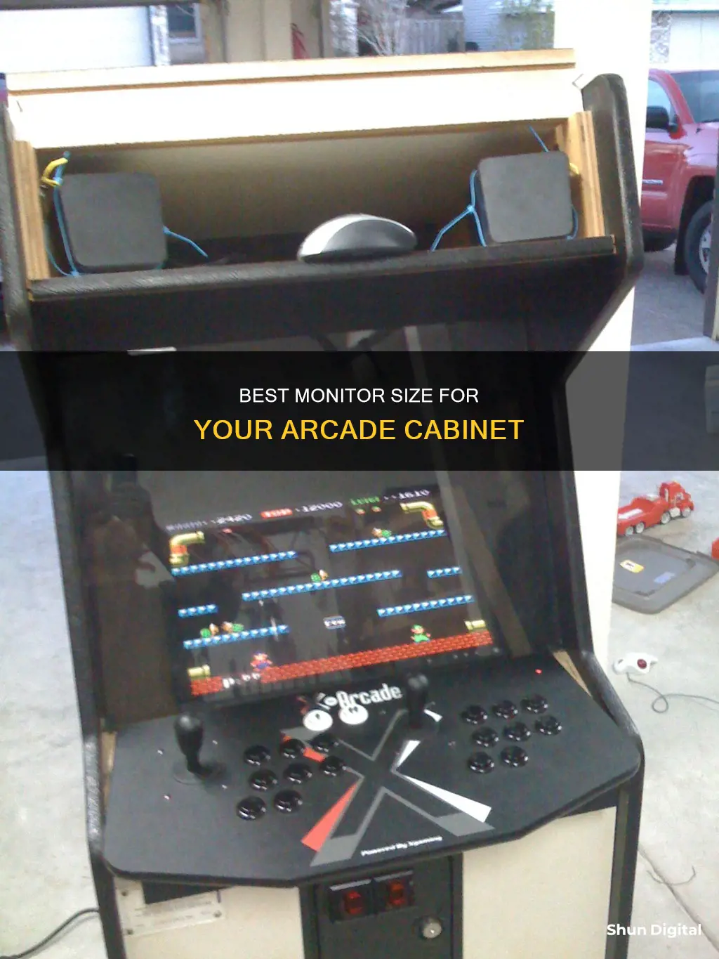 what size monitor for arcade cabinet