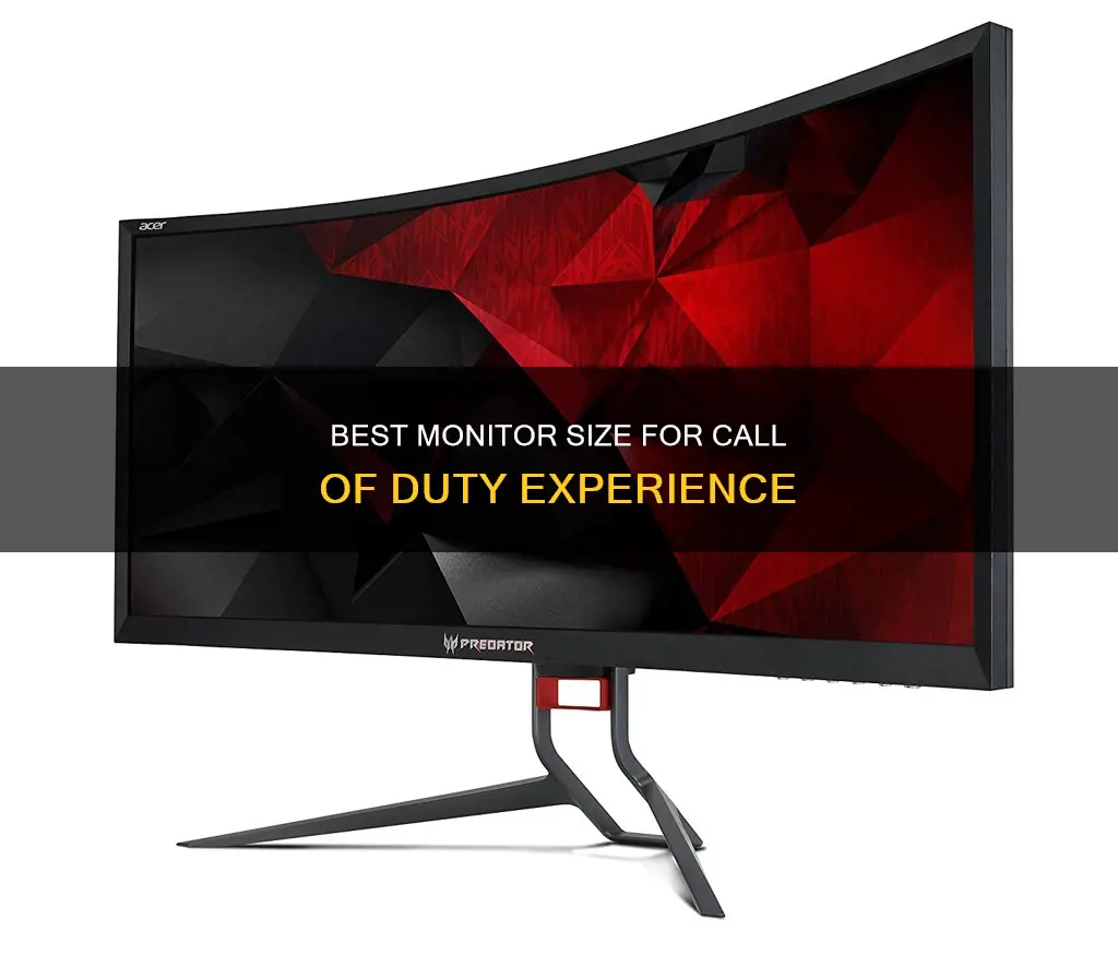 what size monitor for call of duty