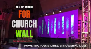 Choosing the Right Size Monitor for Your Church Wall