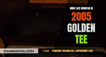 Golden Tee 2005: Monitor Size for Optimal Gameplay