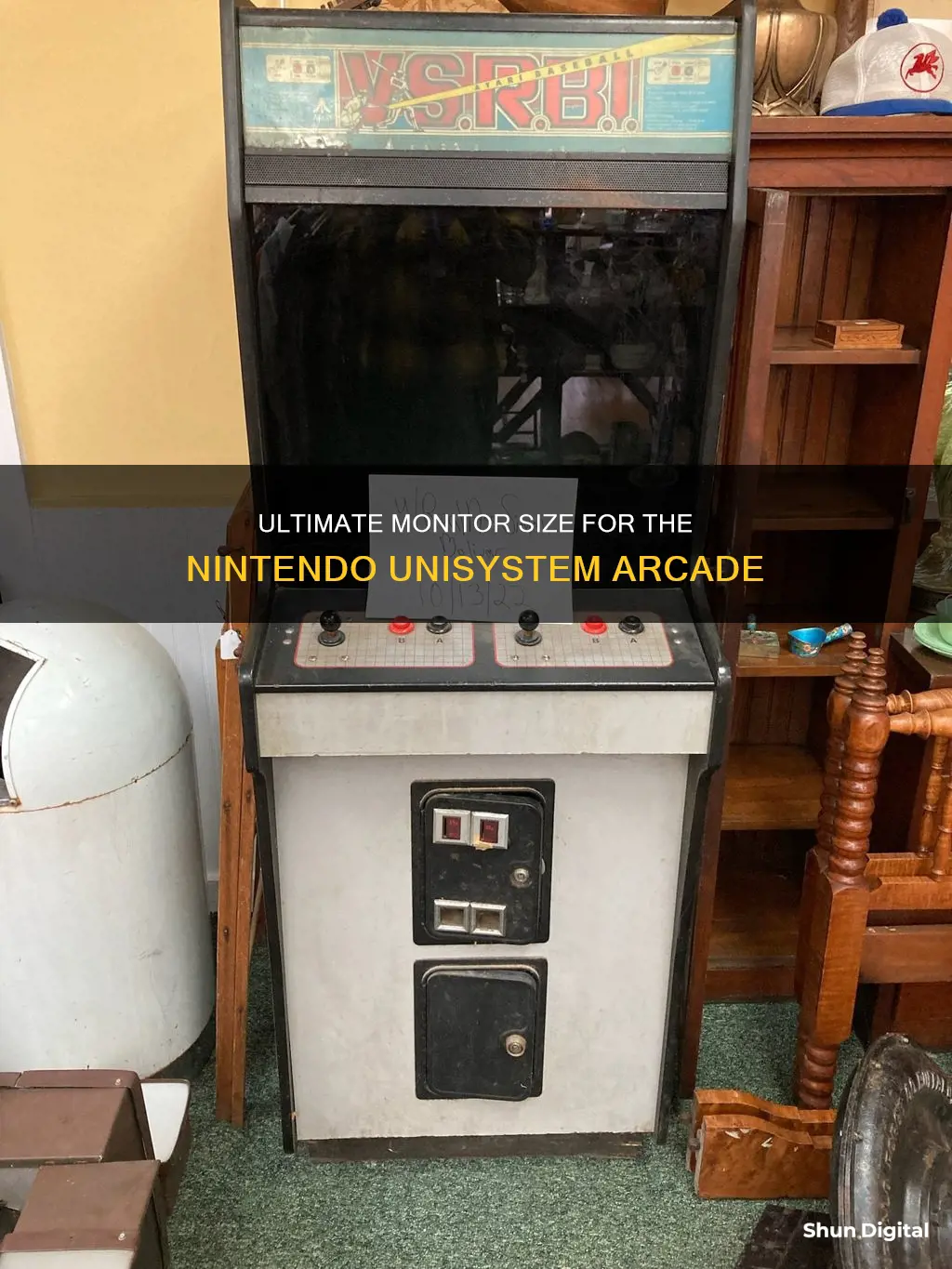 what size monitor nintendo unisystem arcade